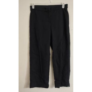 J. Jill Women's Black Straight Leg Cropped Pockets Pants Size 8
